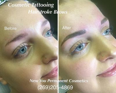 Permanent Eyebrows at New You Face and Body in Portage, MI