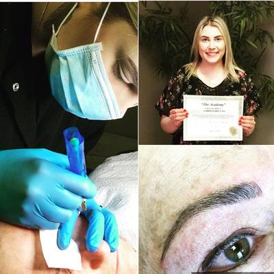Proud graduate of the Microblading Class with The Academy.