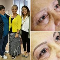 Supportive daughters present during their mothers Permanent Brows and Eyeliner apt. at New You Face and Body.