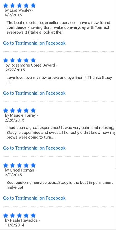 Client Testimonials for New You Face and Body